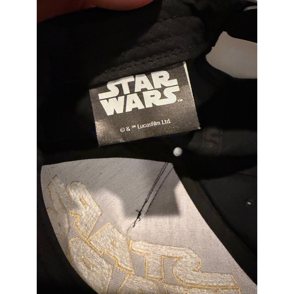 Star Wars Snapback Hat Black Yellow May the Force Be With You Adjustable Cap - Picture 3 of 7